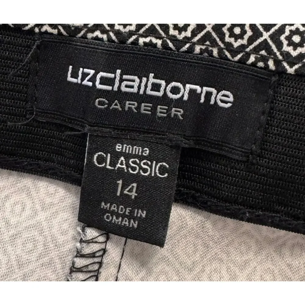Liz Claiborne Career Emma Size 14 Womens Pants Rayon Nylon Spandex